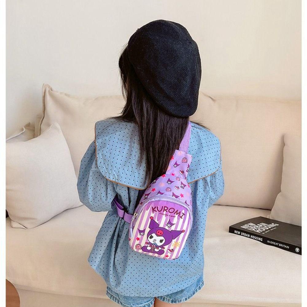 Túi Đeo Chéo Ngực Hình cinnamoroll kuromi melody Dễ Thương Cho Bé