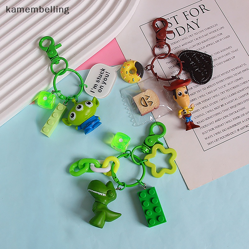 Kamembelling Móc Khóa Xe Hơi Ba Mắt Tạo Hình Buzz Lightyear Woody