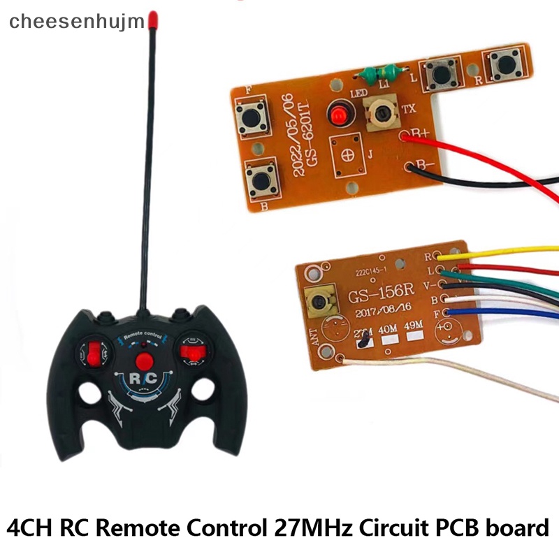 Bảng Mạch Điều Khiển Từ Xa 857 27MHz 4CH RC Pcb Kèm Ăng Ten Cho Xe Hơi