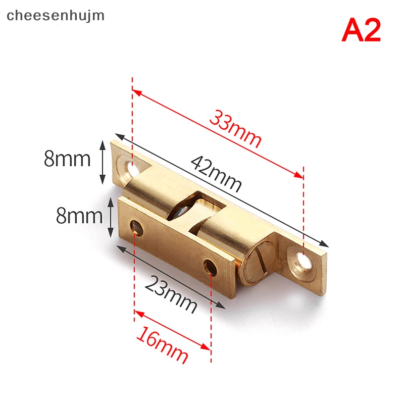 1 Chốt Cửa Lò Xo Bằng Đồng Thau Kích Thước 42 / 50 / 60 / 70mm Chất Lượng Cao