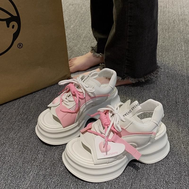 FEIJIANU dép sandal nữ giày sandal nữ dép đế cao đi biển Thoải Mái Xinh Xắn 28Z23071403