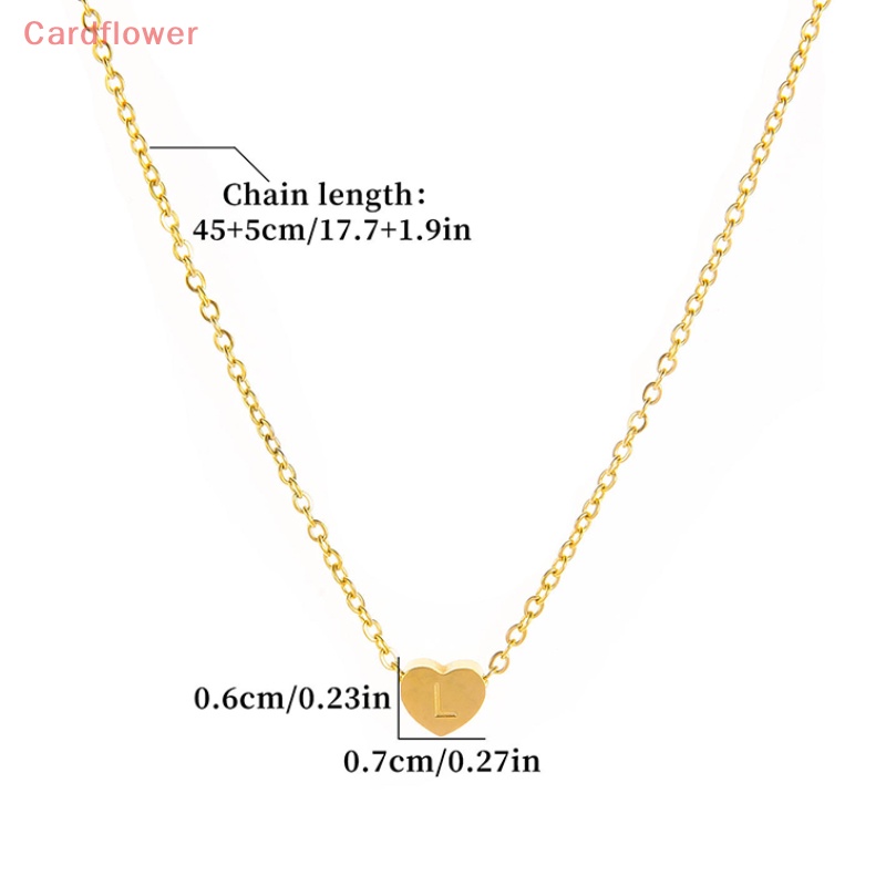 Vòng Cổ Choker Mặt Trái Tim Chữ Cái Từ A Đến Z Đơn Giản Thời Trang Cho Nữ