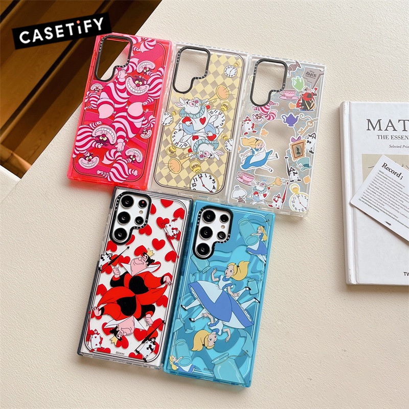 Ốp Điện Thoại Trong Suốt Hình Alice Cho Samsung Galaxy S20 S21 S22 S23 Ultra S20 + S21 + S22 + S23 Plus