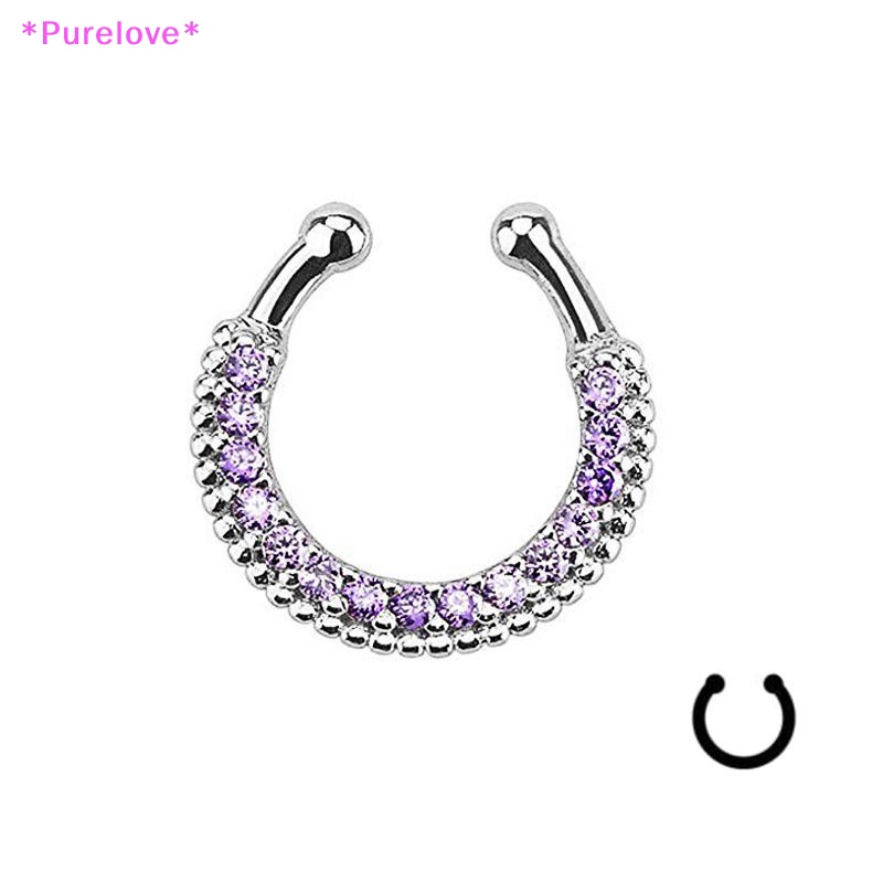 Khuyên Mũi Không Cần Xỏ Lỗ Đính Pha Lê Nhân Tạo Thời Trang Mới