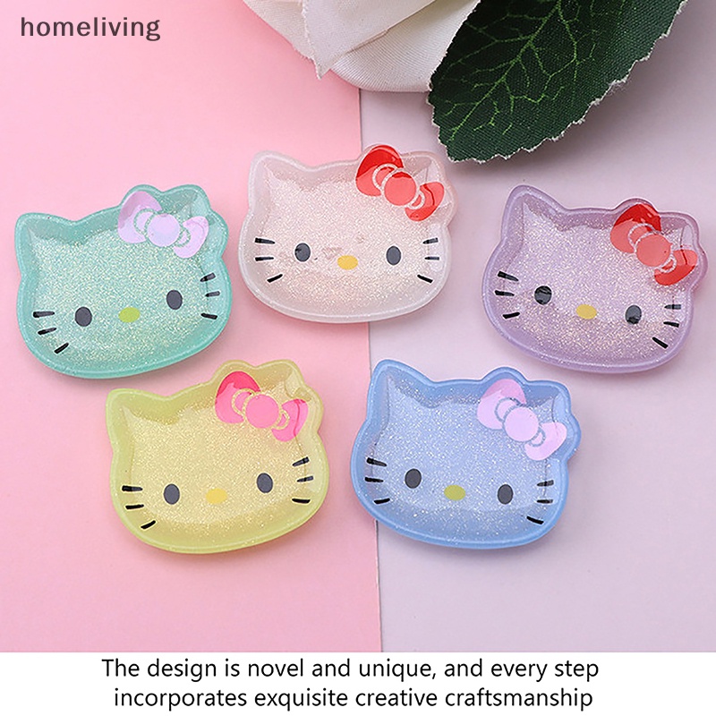 Set 10 Kẹp Tóc Hello Kitty Dễ Thương Dùng Trang Trí Sổ Tay DIY