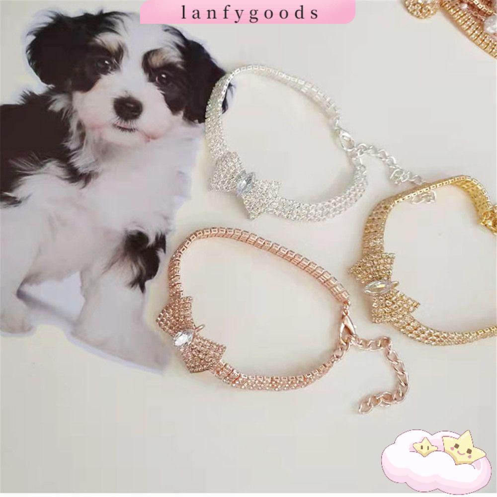 Vòng Cổ HìNh Nơ ĐíNh Đá Cỡ Nhỏ Cho Thú Cưng