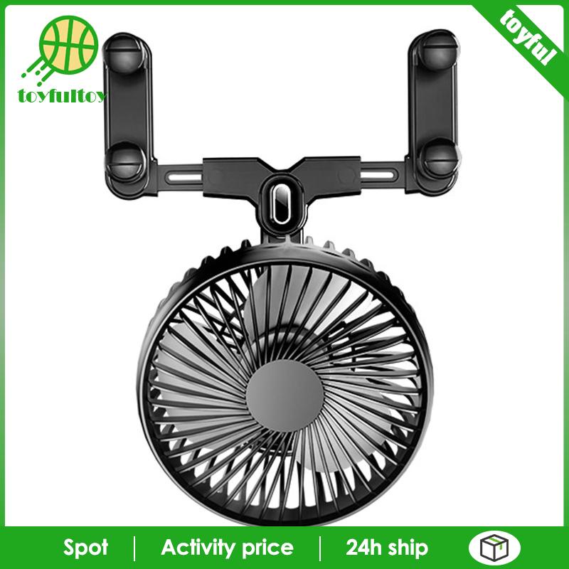 Quạt Gió Xoay 360 Độ Ít Ồn Siêu Nhẹ Tùy Chỉnh Tiện Dụng Cho Xe Hơi / Xe Tải