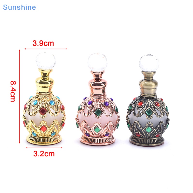 1 Chai Rỗng Bằng Kim Loại Phong Cách Ả Rập Cổ Điển