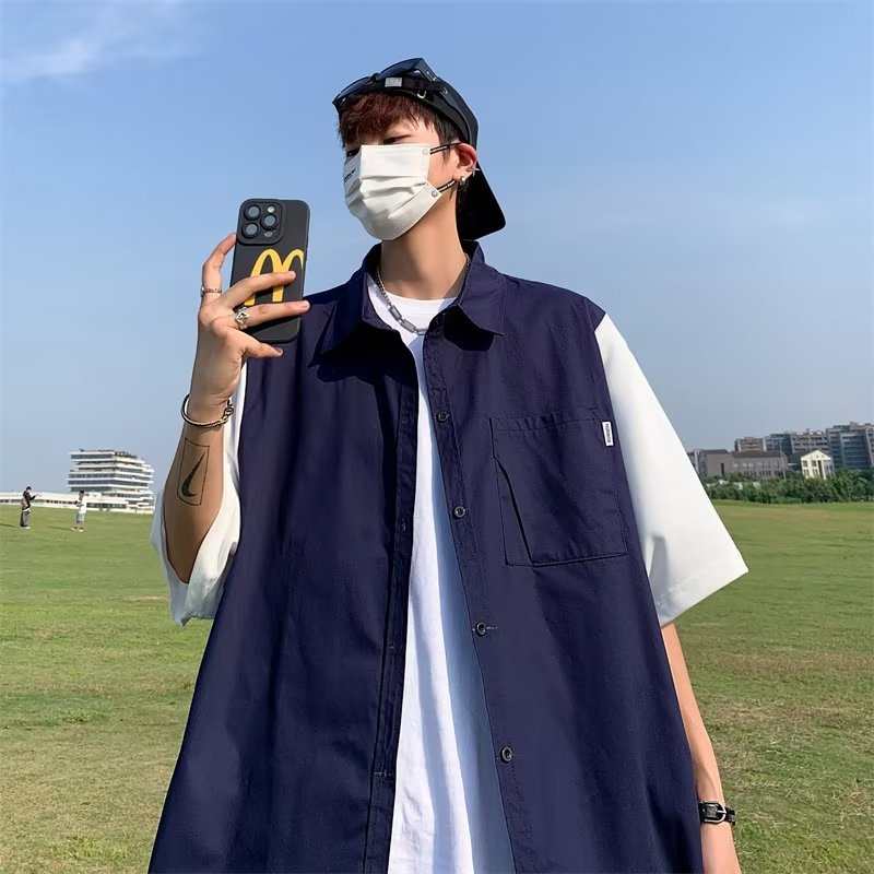 Áo Ba Lỗ Giả Hai Lớp In Chữ You First Love Laowang Waffle Phong Cách Nhật Bản Trẻ Trung Dành Cho Nam