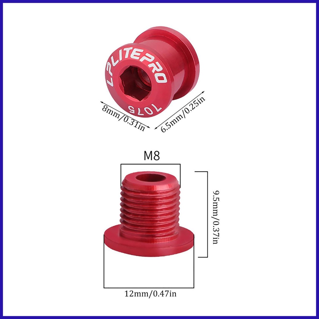 Bộ 5 Ốc Vít Hợp Kim Nhôm Cho Xe Đạp Leo Núi