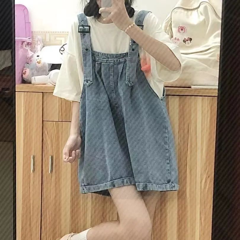 Quần Short Jean Lưng Cao Ống Rộng Phong Cách Hàn Quốc Thời Trang Mùa Hè Mới 2023