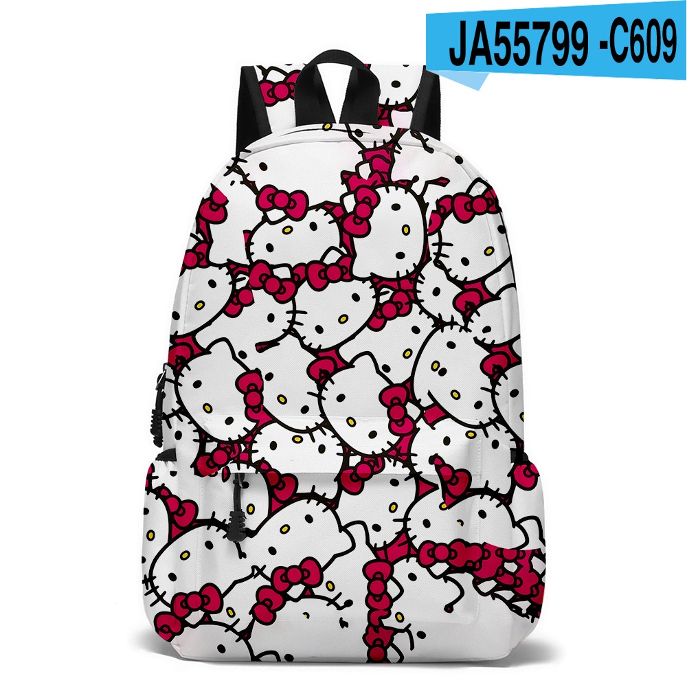 Ba Lô Học Sinh Đa Năng Sức Chứa Lớn In Hình Sanrio Hello Kitty