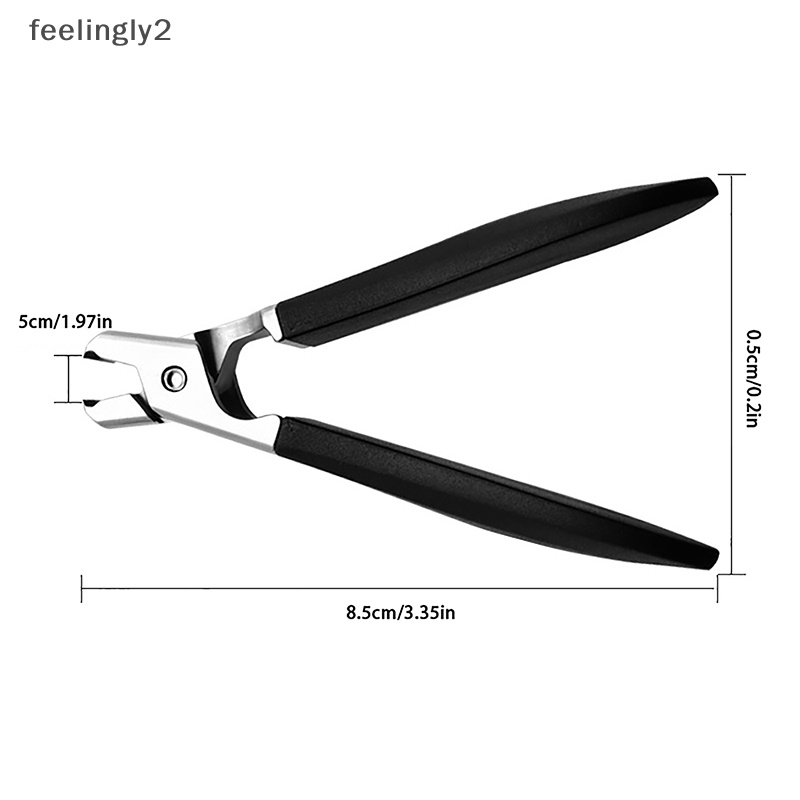 Kềm Cắt Móng Bằng Thép Không Gỉ Cứng Cỡ Lớn Chống Văng Tiện Dụng Cho Salon Làm Móng