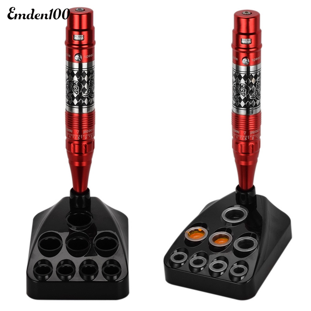 Giá Đỡ Mực Xăm 9 Lỗ Bằng Nhựa Tiện Lợi