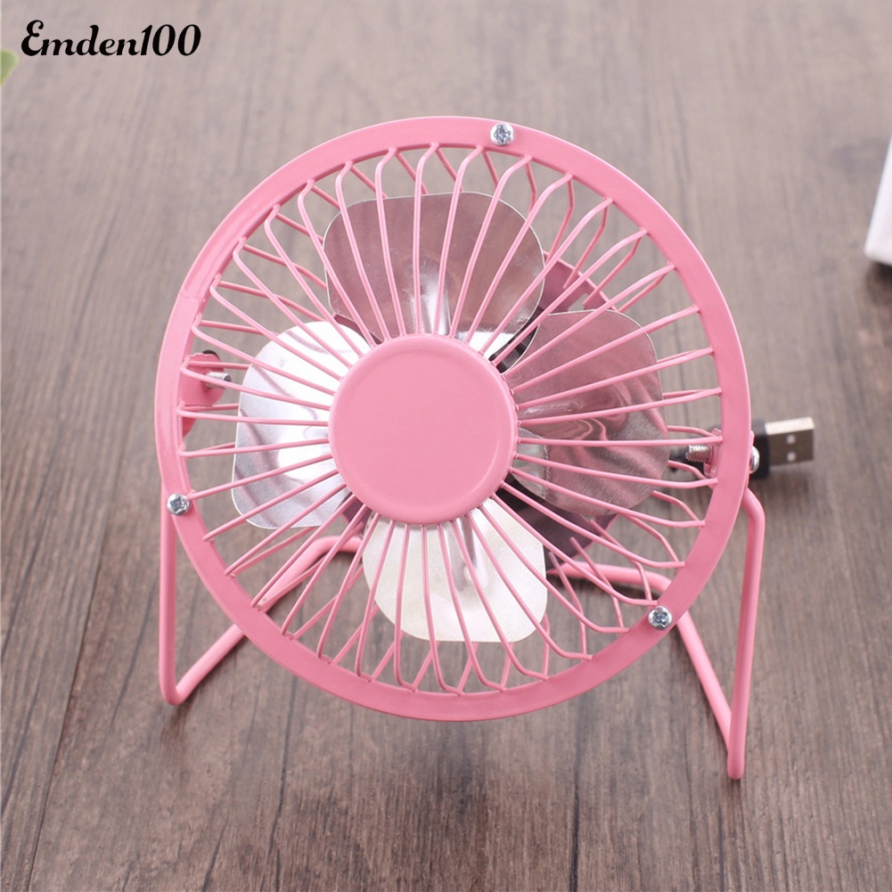 Quạt Làm Mát Để Bàn 4 inch Bằng Kim Loại Cổng Sạc USB