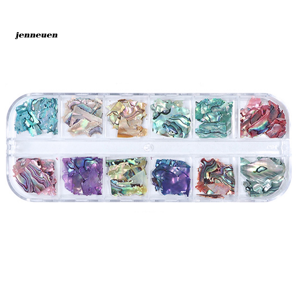 1 Hộp Sequin Hình Vỏ Sò Trang Trí Móng Nghệ Thuật