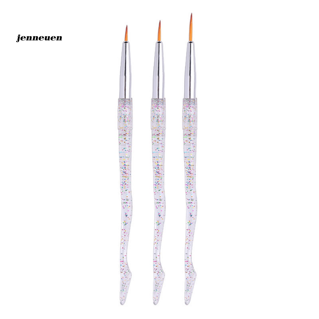 Set 3 Cọ Vẽ Trang Trí Móng Nghệ Thuật Di Động Tiện Dụng