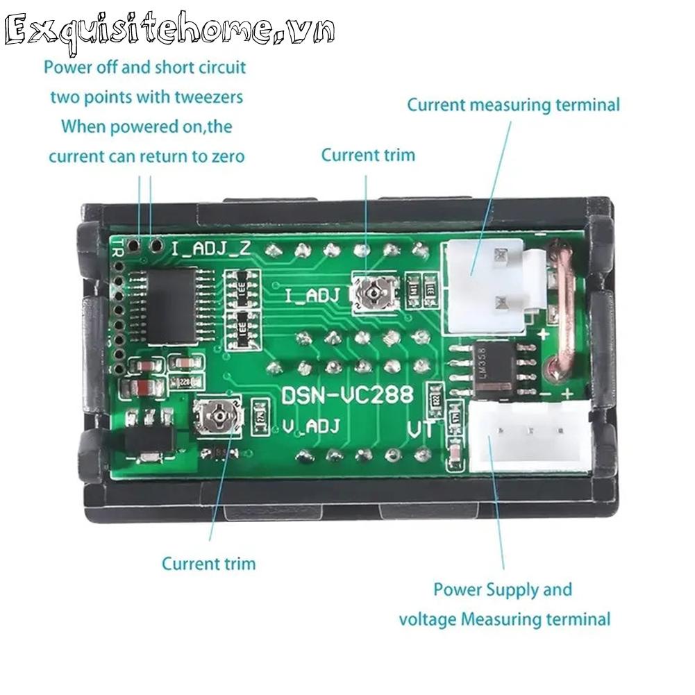 Đồng Hồ Đo Điện Áp Kỹ Thuật Số DC0-100V 0.56inch Cho Xe Hơi, Xe Máy