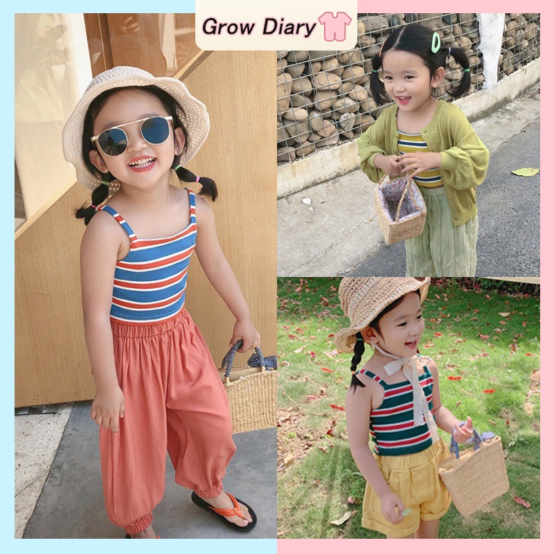 Áo Tank Top Thời Trang Mùa Hè Cho Bé Gái 2-7 Tuổi