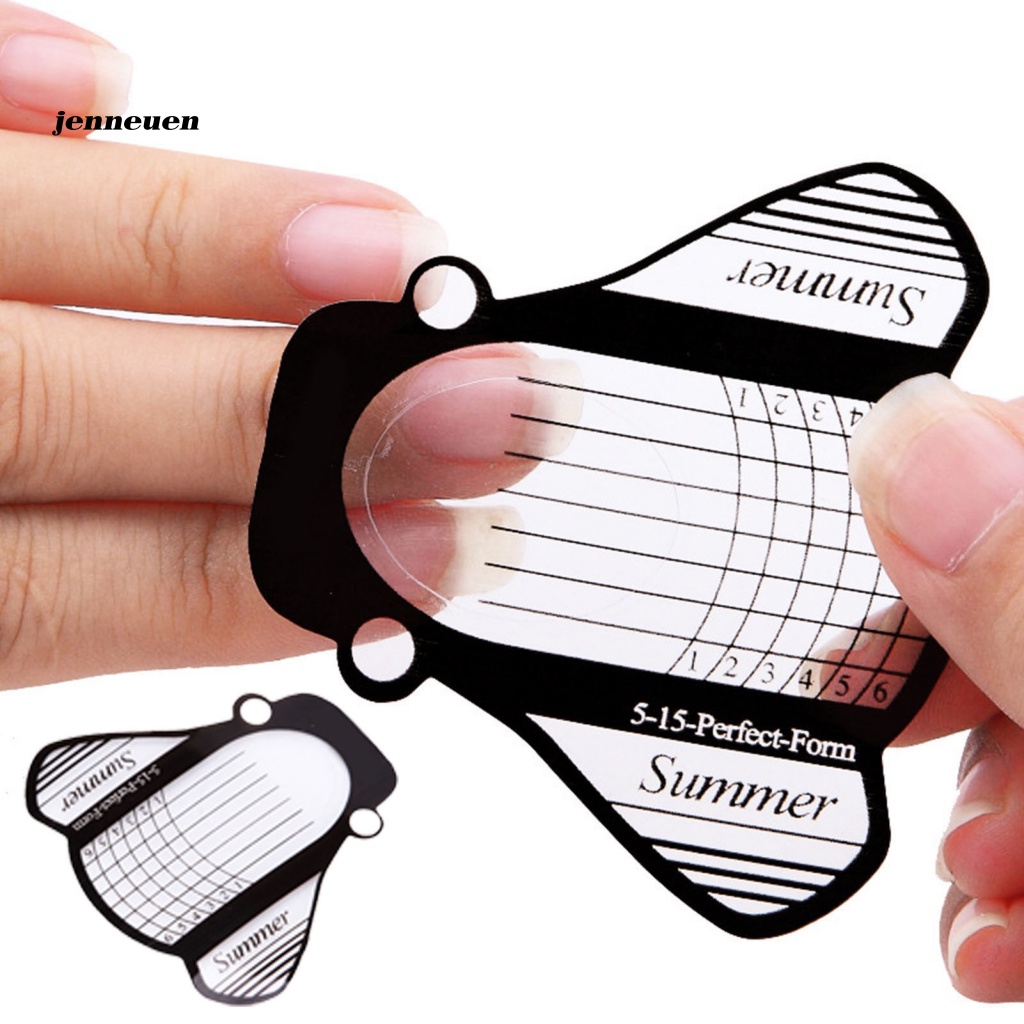 Bộ 50 Miếng Dán Nối Dài Móng Tay An Toàn Hình Dạng Sáng Tạo DIY