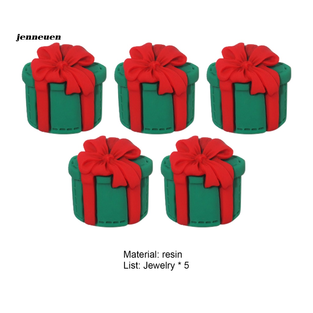 Set 5 Phụ Kiện Trang Trí Móng Tay Chủ Đề Giáng Sinh Năm Mới