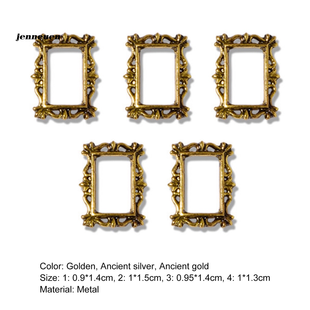 Bộ 5 Miếng Dán Cứng Trang Trí Móng Tay Nghệ Thuật