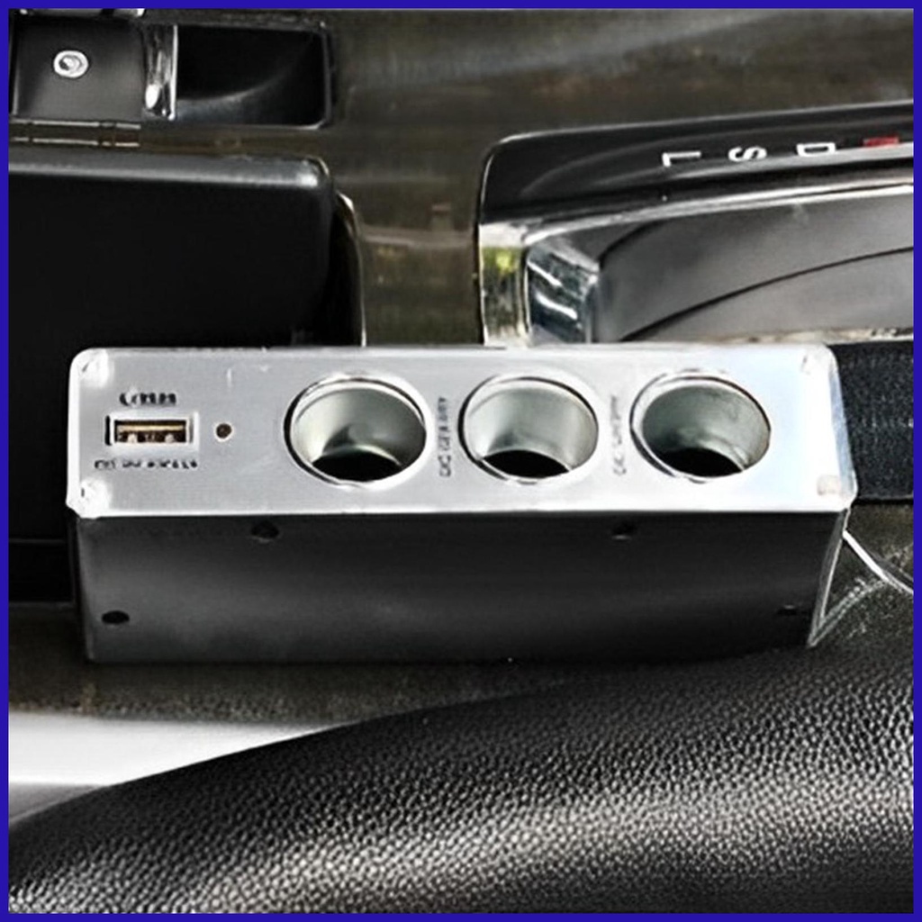 Bộ Sạc Nhanh USB 12V 1 Cho 3 Cầu Chì Tích Hợp Mạch Bảo Vệ