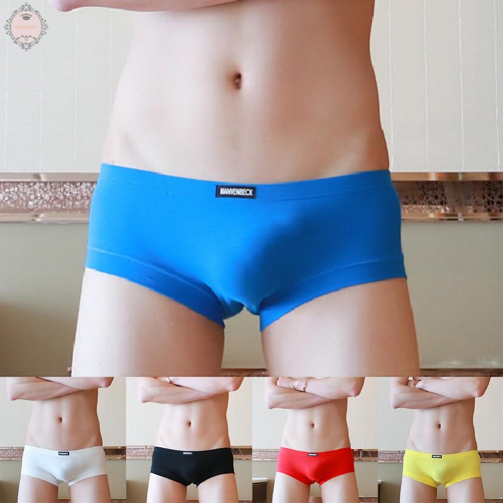 Mens Seamless Breathable Comfy Boxers Underwear Bulge Briefs Shorts Underpants