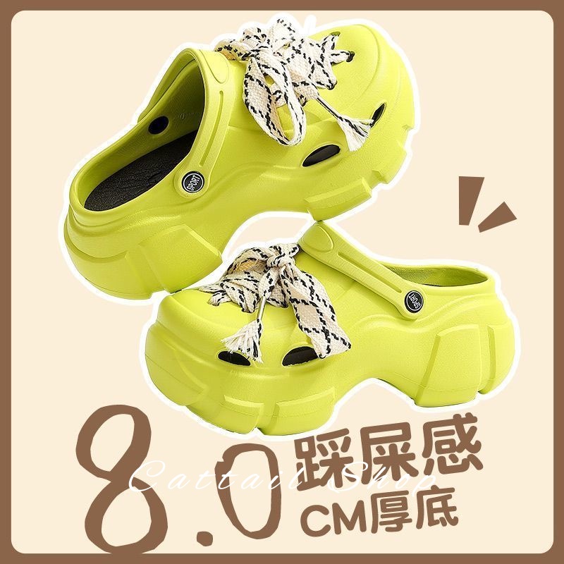 DISHULAN dép nữ dép cross dép bánh mì nữ dép bánh mì nữ Chống Trượt 071813