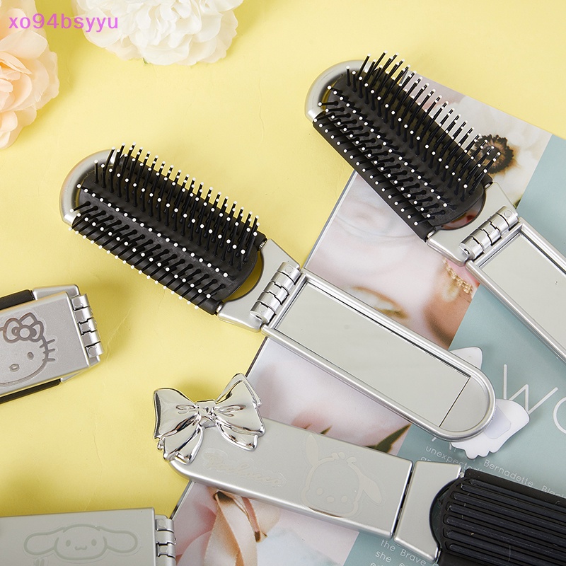 Lược Xo94Bsyu Mini Chống Tĩnh Điện Thiết Kế Hình Động Vật Dễ Thương Có Gương Tiện Dụng