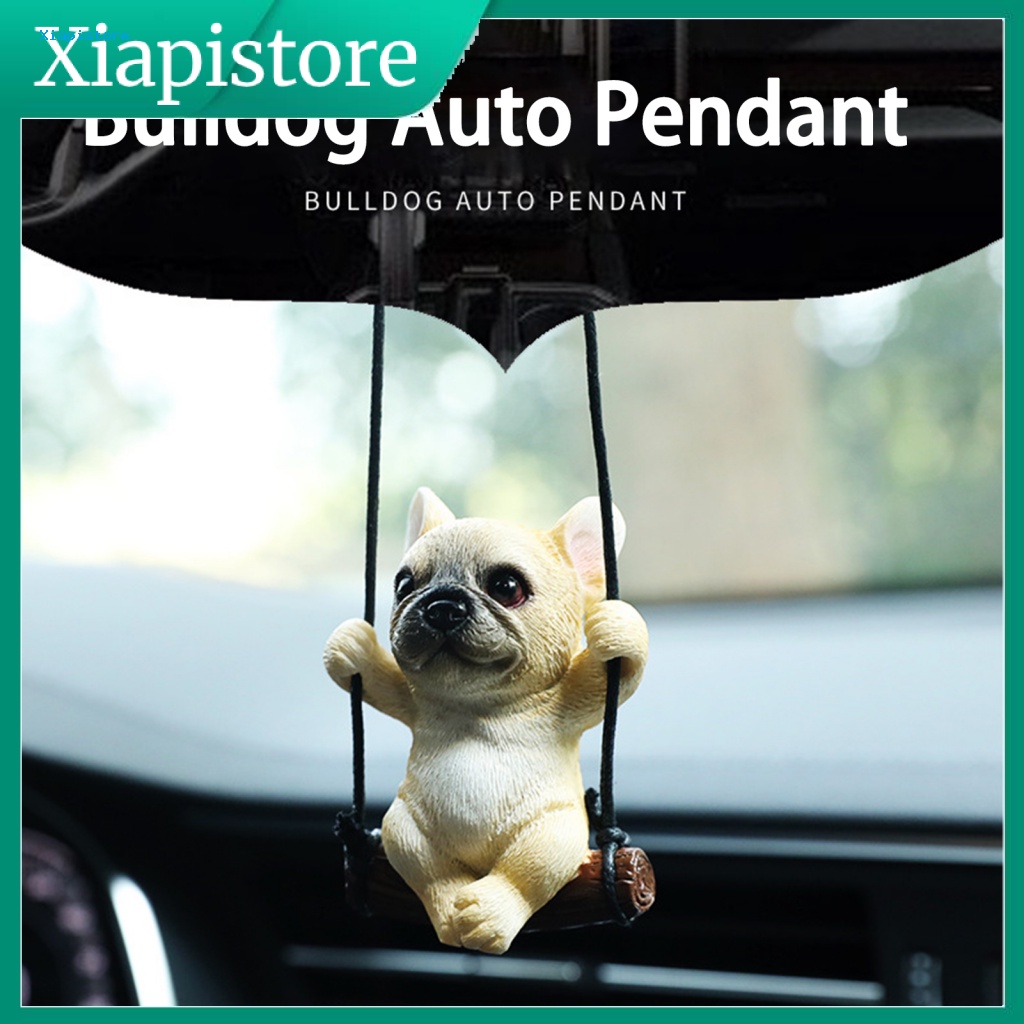 [Xiapistore] Mặt Dây Chuyền Hình Cún Con Không Phai Độ Bền Cao Trang Trí Nội Thất Xe Hơi