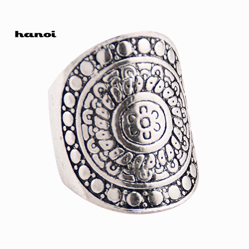 Set 4 Nhẫn Mạ Bạc Phong Cách Bohemian Cổ Điển Dành Cho Nữ