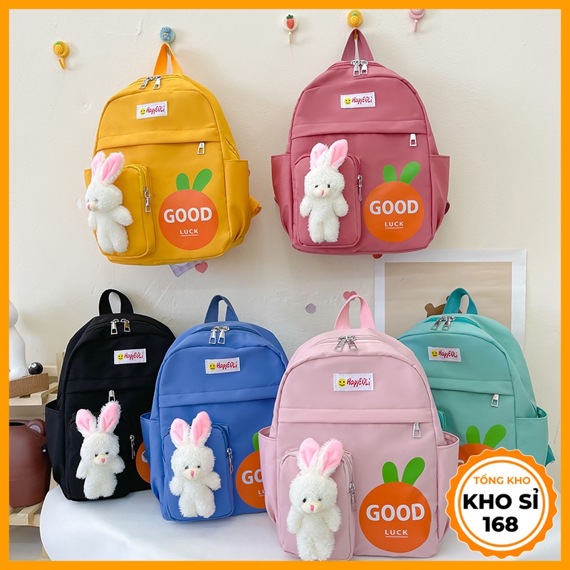Balo mẫu giáo cho bé gái hình thỏ cặp sách trẻ em học mầm non siêu cute đáng yêu quà tặng sinh nhật E1049