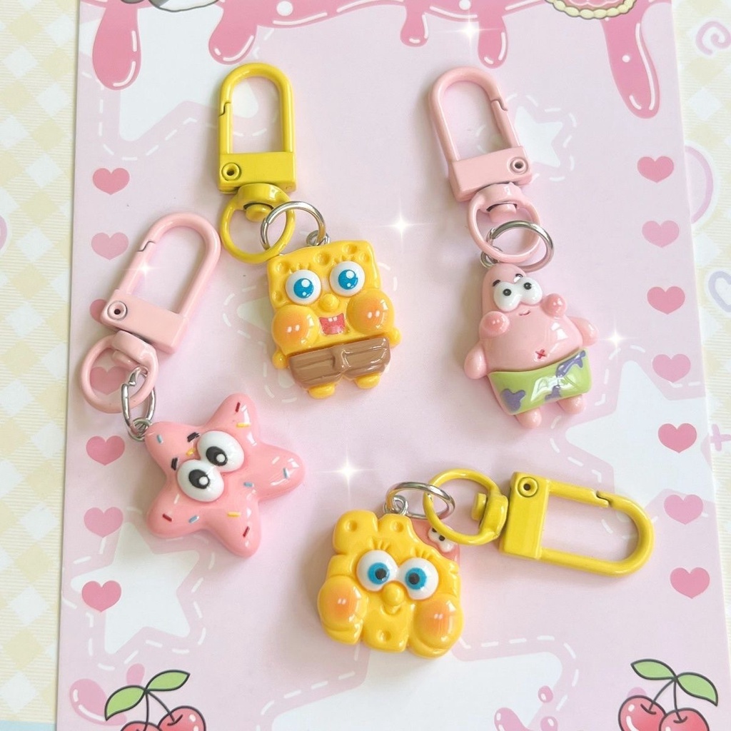 Móc Khóa Hình SpongeBob SquarePants Patrick Star Dễ Thương