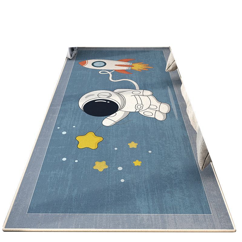 Thảm Trải Sàn Phòng Ngủ Dày Dặn Chống Trượt Thấm Hút Nước Họa Tiết Phi Hành Gia Hoạt Hình