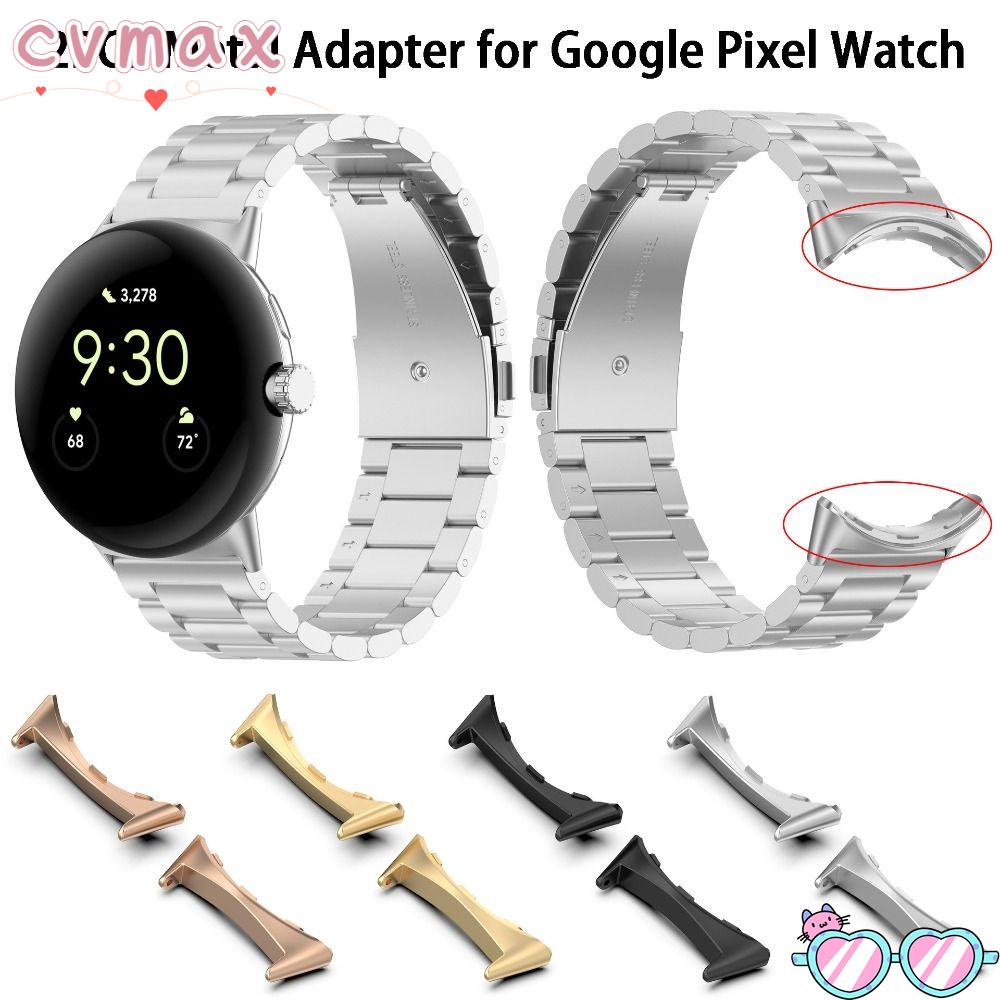 Set 2 Dây Đeo Thay Thế 20mm Bằng Kim Loại Cho Đồng Hồ Thông Minh Google Pixel
