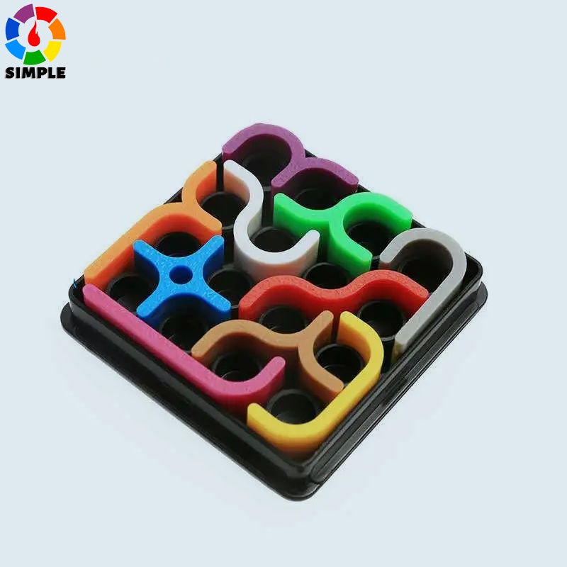 Creative 3D Intelligence Puzzle Crazy Curve Sudoku Puzzle Games Geometric Line Matrix Puzzle Toys Fo