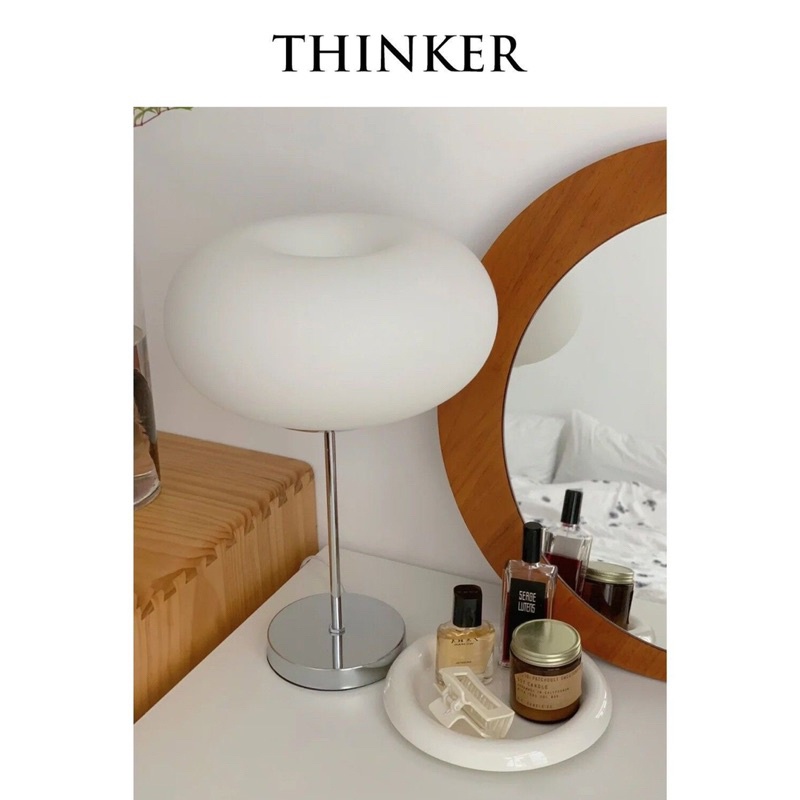 Đèn ngủ để bàn hình cầu Apple basic chỉnh sáng 3 màu