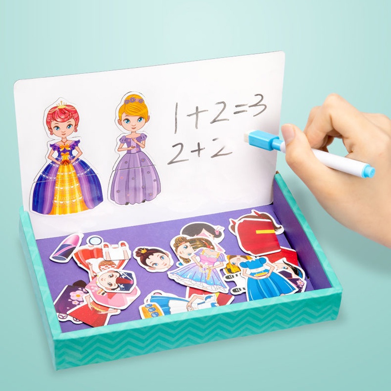 MAGNETIC BOOK CREATIVE PUZZLE KID EDUCATIONAL TOY LEARNING PLAYSET