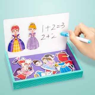 MAGNETIC BOOK CREATIVE PUZZLE KID EDUCATIONAL TOY LEARNING PLAYSET