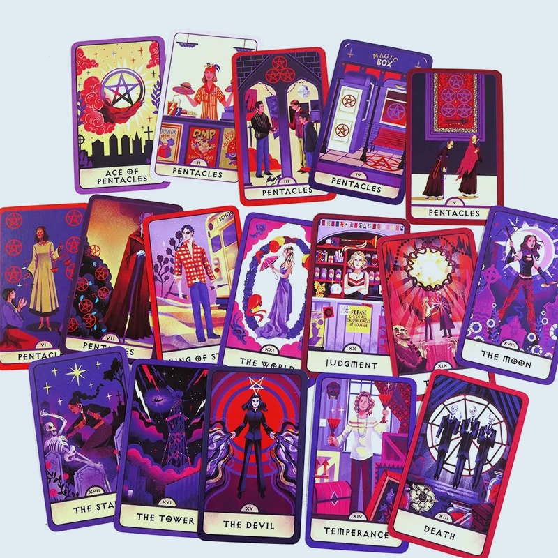 78 Cards Buffy the Vampire Slayer Tarot Deck Follow the wisdom of Buffy beautifully illustrated Fortune Telling Game Divination