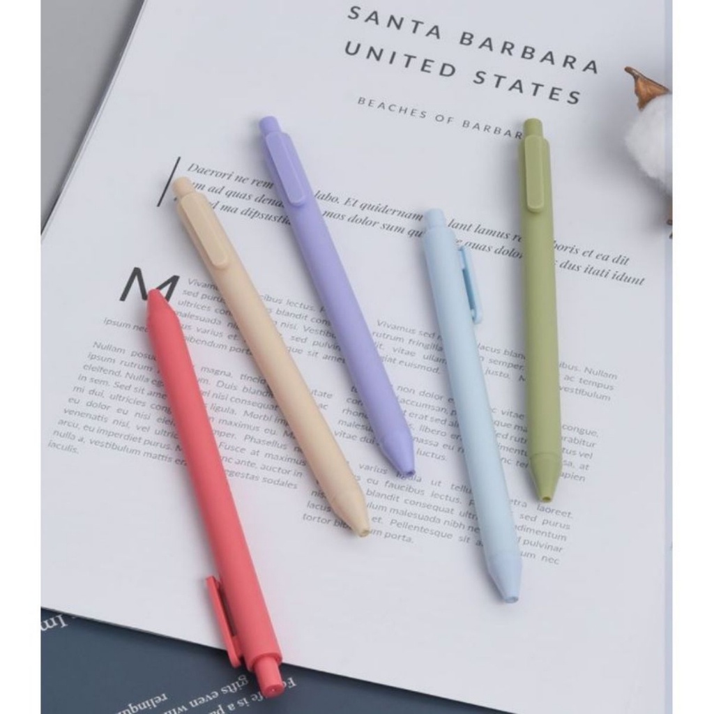 Bút Resun Morandi Mực Đen Ngòi 0.5mm Set 5 Chiếc Viết Êm Siêu Mượt  - Tiệm bút SHIORI