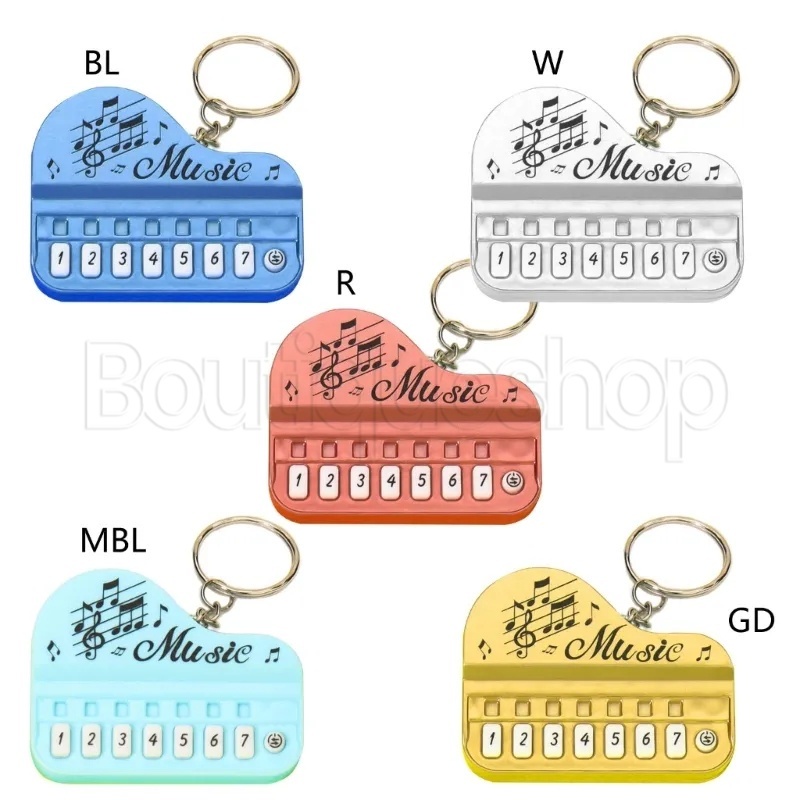 Móc Khóa Hình Đàn Piano Mini Bằng Nhựa DIY Thời Trang