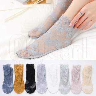1 đôi tất lưới ren chống trượt thời trang cho nữ