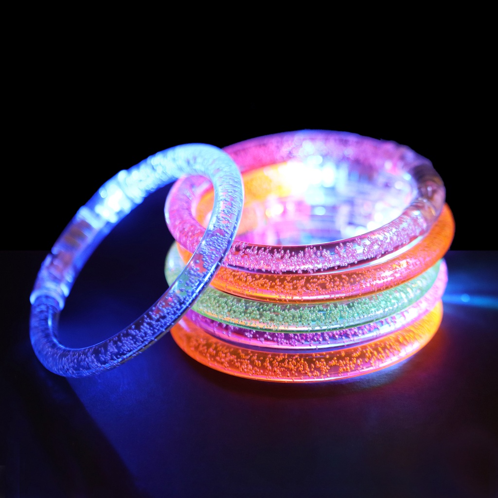 6 CÁI LED Glow Vòng đeo tay Neon Glow Bracelet Glow In The Dark Wristband Đối với trẻ em dành cho người lớn