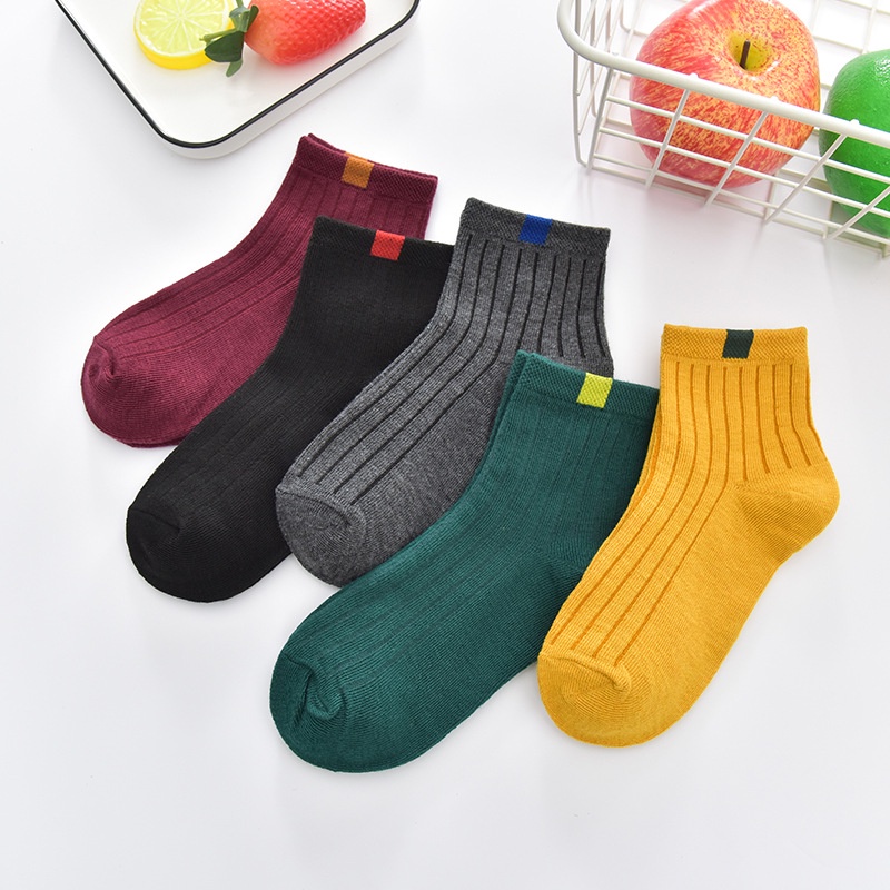 Set 5 Đôi Tất Cotton Chống Trượt Thoáng Khí In Hình Sư Tử Hoạt Hình Thời Trang Thu Đông 2023 Cho Bé