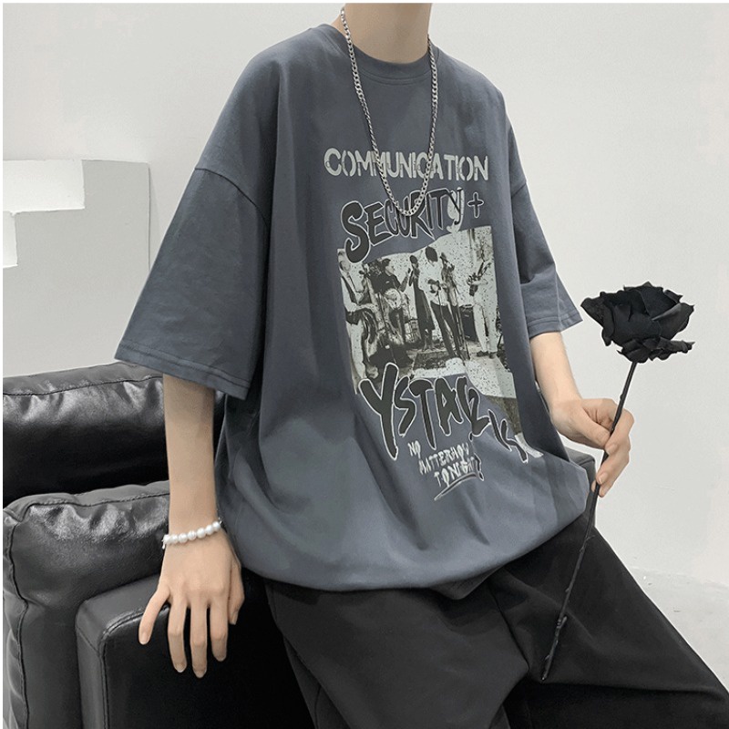 Iris-T áo phông nam Áo Thun phông áo nam thun Áo Thun Form Rộng Ngắn Tay Unisex  Độc đáo Chất lượng cao Beautiful Cái mới C98AEX3 36Z230909