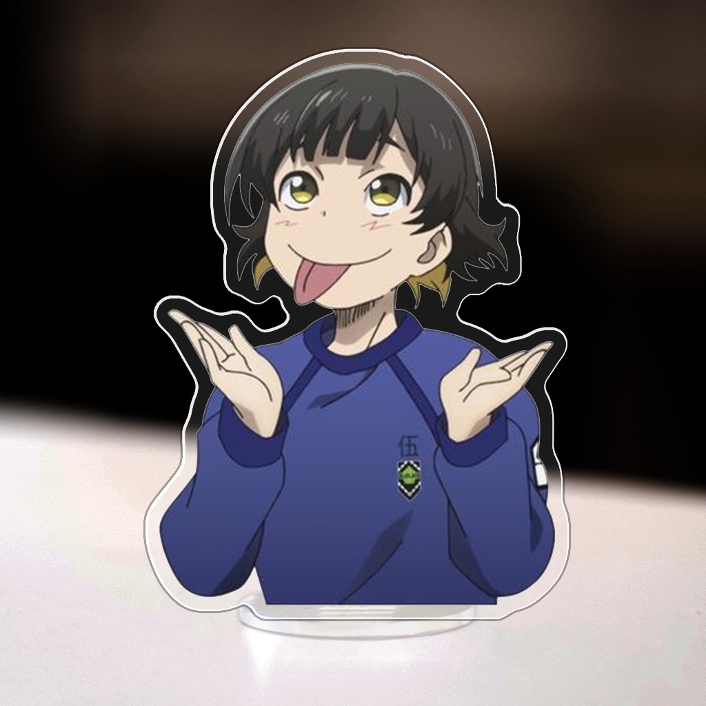 Mô hình Mini Conan Standee Chibi Blue Lock Yoichi Isagi Bachira Chigiri Mikage Anime Manga trang trí góc học tập cao 3cm