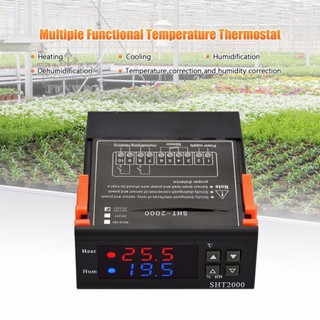 【FUNWD】SHT2000 Intelligent Digital Display Temperature Humidity Controller Thermostat
