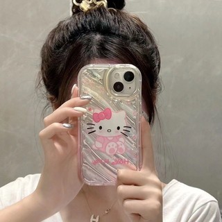 Ốp Điện Thoại Silicon Mềm Chống Sốc Hình Hello Kitty 3d Cho iphone 15 11 14 13 12 pro xs max x xr 7 8 plus